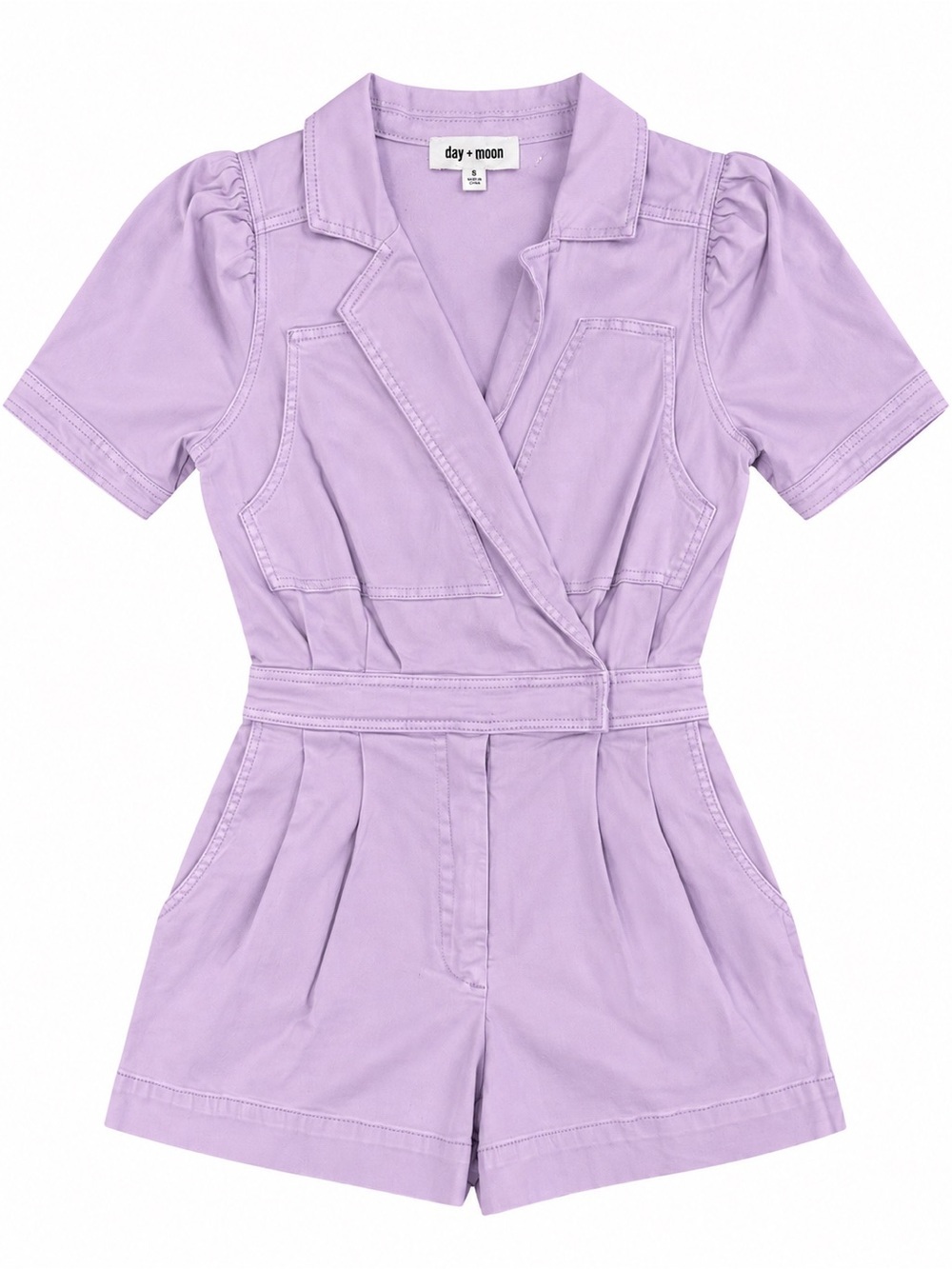 Day + Moon Lavender Romper – Size Small